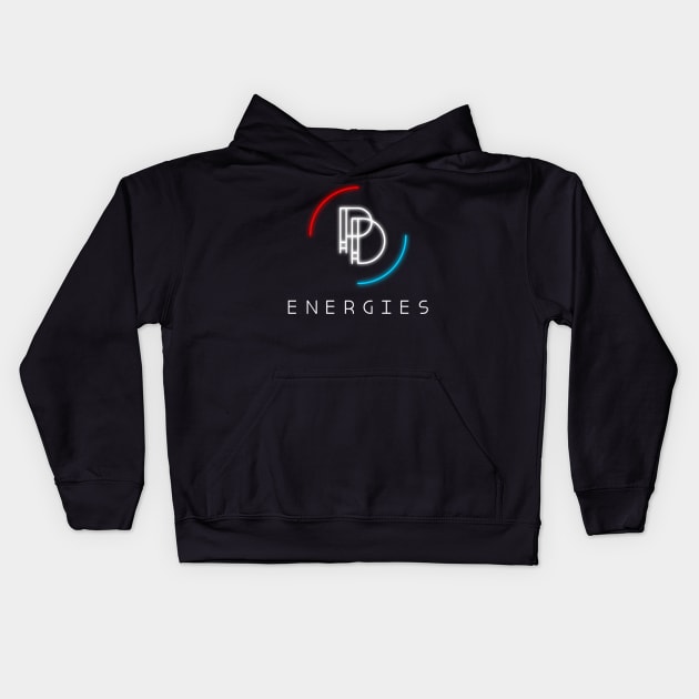 PD Energies America Neon T-Shirt Kids Hoodie by PD Energies